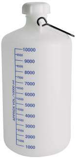 Plastic Carboy Series 350 HDPE – Blue Graduations, Screw Closure, No Stopcock
