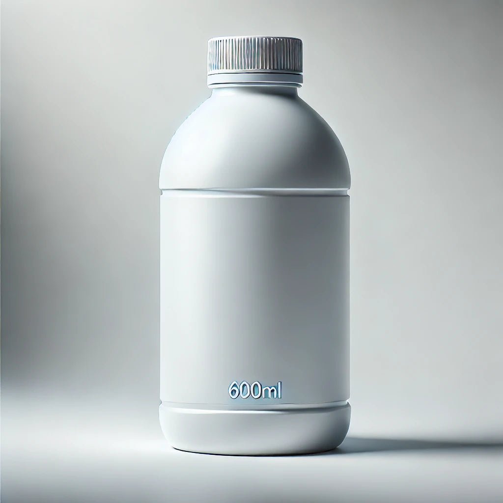 Premium 600ml Round White HDPE Bottle – Durable, Leak-Proof & Versatile for Home & Commercial Use