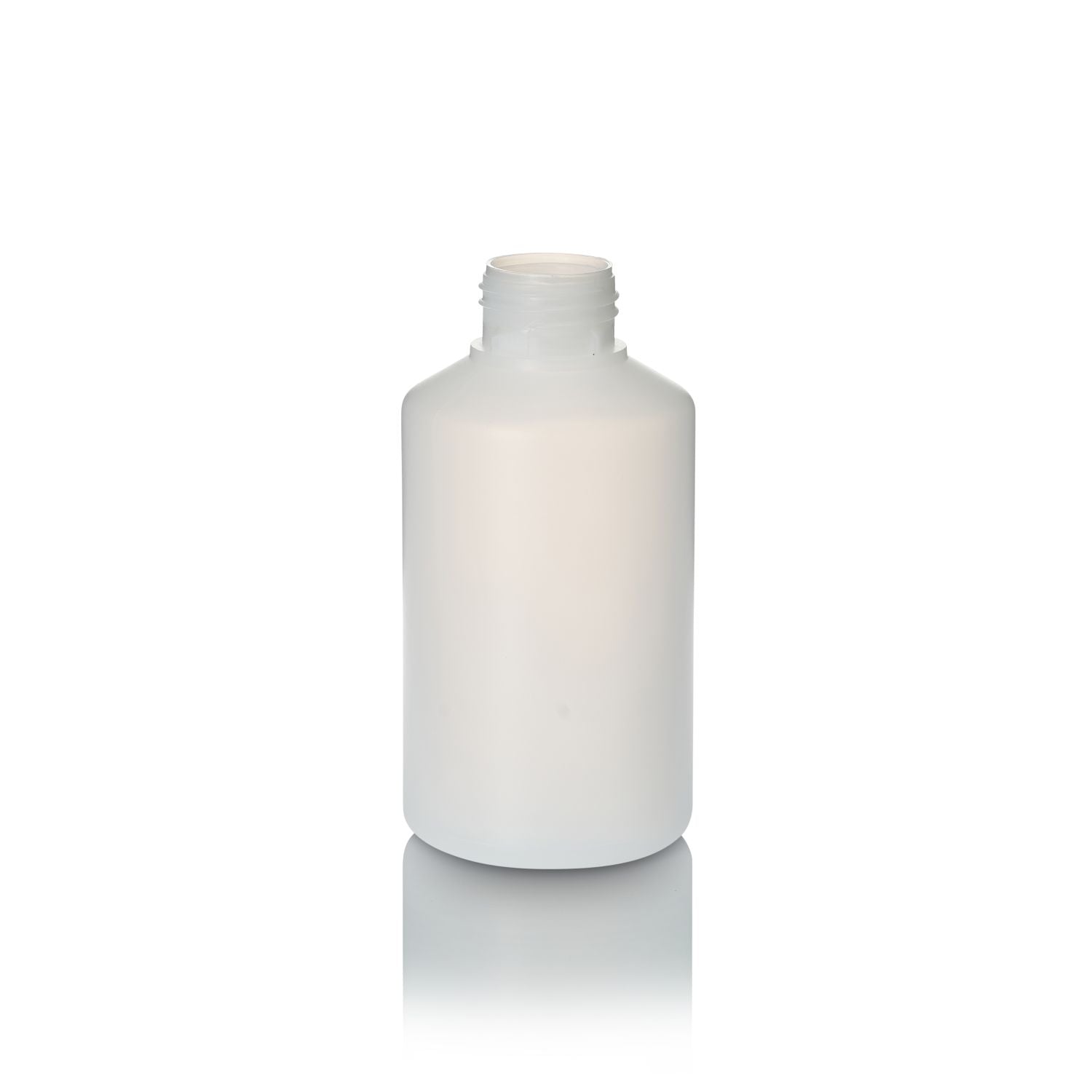 Premium Round Natural HDPE Wide Neck Squat Bottle – Durable, Leak-Proof, Versatile Storage