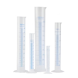 Premium Plastic Graduated Measuring Cylinder (PP) – Blue Scale High-Precision, Chemical-Resistant & Durable
