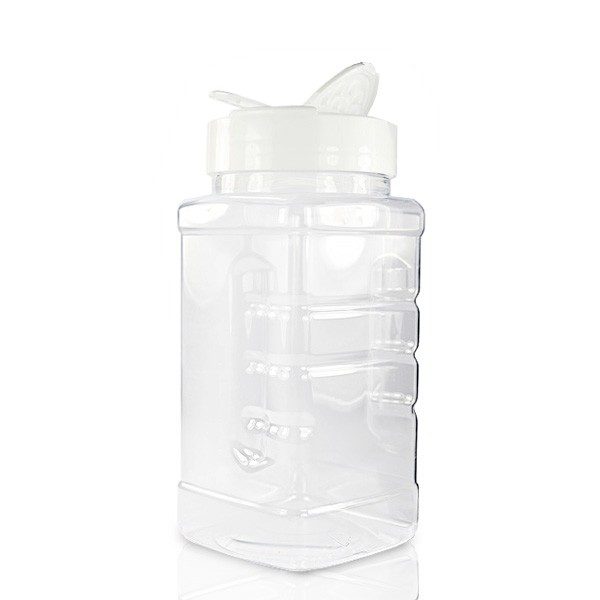 Square PET Bottle – Flapper Cap Compatible, Leak-Proof Design