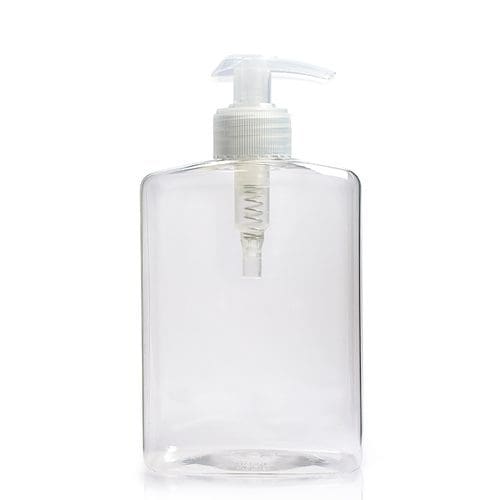 Rectangle Clear PET Hand Wash Bottle (Pack of 10) – Durable, Stylish, and Perfect for Soap, Sanitiser, or Lotions
