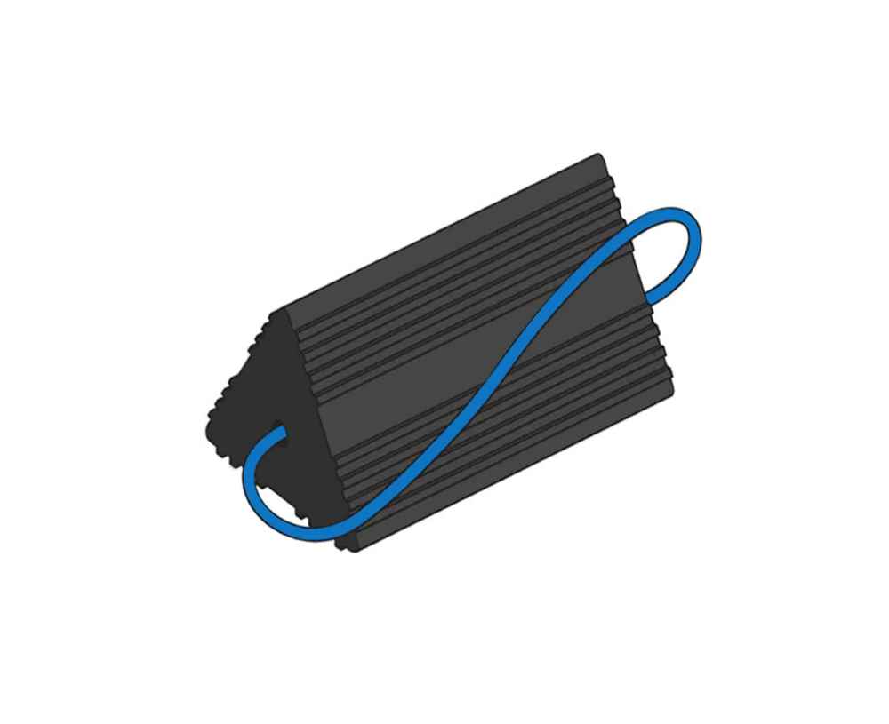 Rubber Aircraft Wheel Chock - 170 x 155 x 250mm