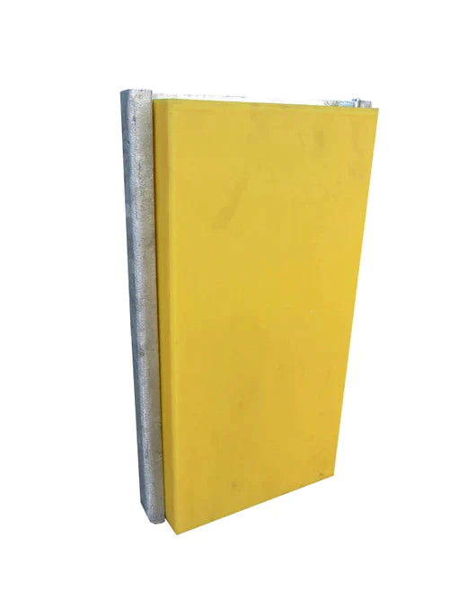 Galvanized Steel Dock Bumper with Fixings – 470 x 270 x 66mm | Heavy Duty, Replaceable UHMWPE Front Plate