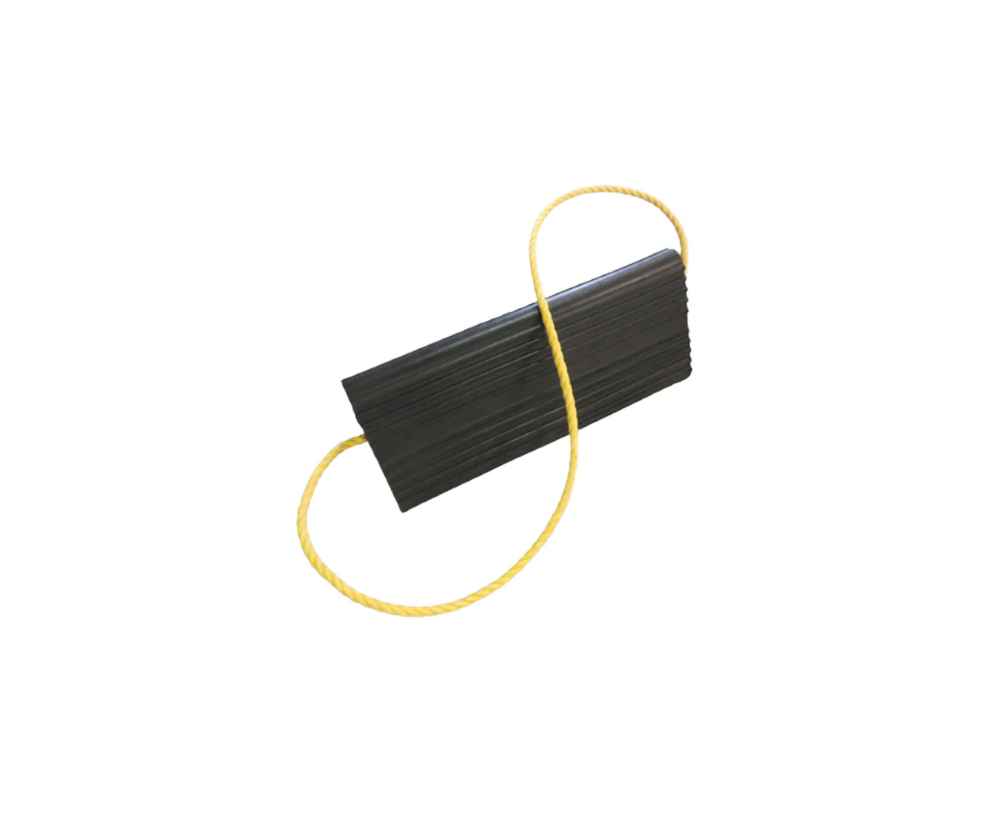 Rubber Large Wheel Chock - 225 x 195 x 500mm