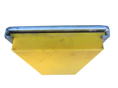 Galvanized Steel Dock Bumper with Fixings – 470 x 270 x 66mm | Heavy Duty, Replaceable UHMWPE Front Plate