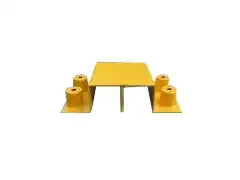 Central Galvanised Steel Bridge Ramp - Yellow