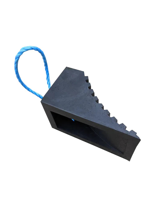 Small Rubber Wheel Chock - 174 x 90 x 94 mm