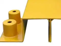 Central Galvanised Steel Bridge Ramp - Yellow