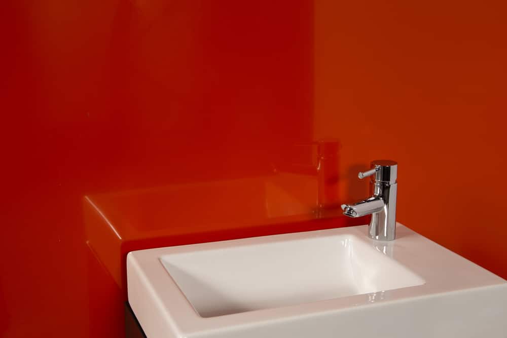 Orange Gloss PVC Wall Cladding Sheet