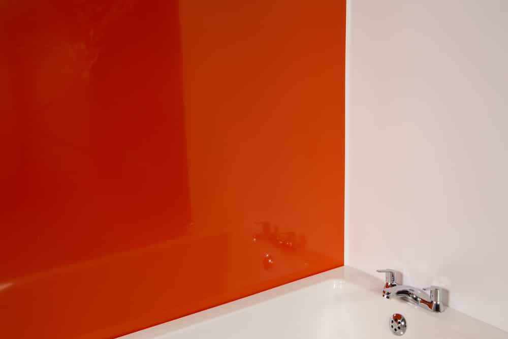 Orange Gloss PVC Wall Cladding Sheet