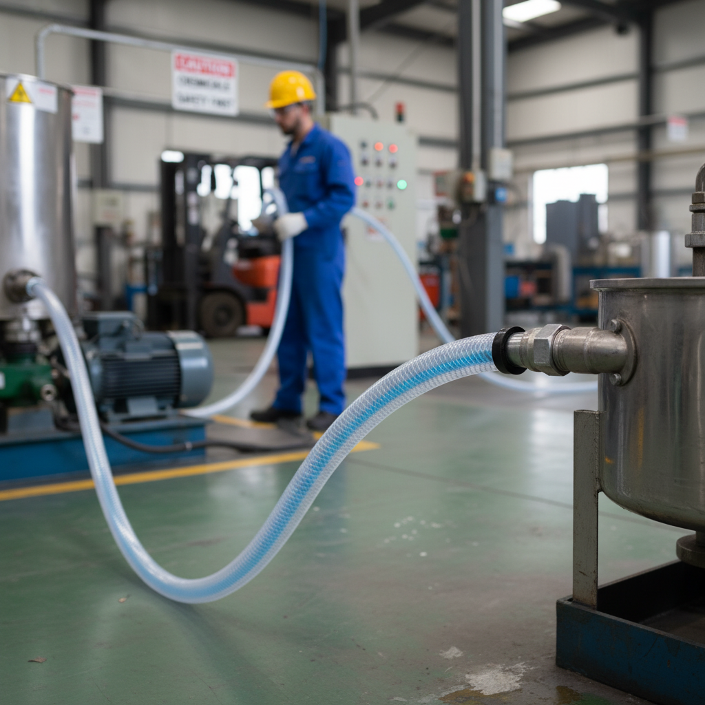 Premium Reinforced Flexible PVC Hose - High-Performance Braided Tube for Fluid Transfer and Food Supply