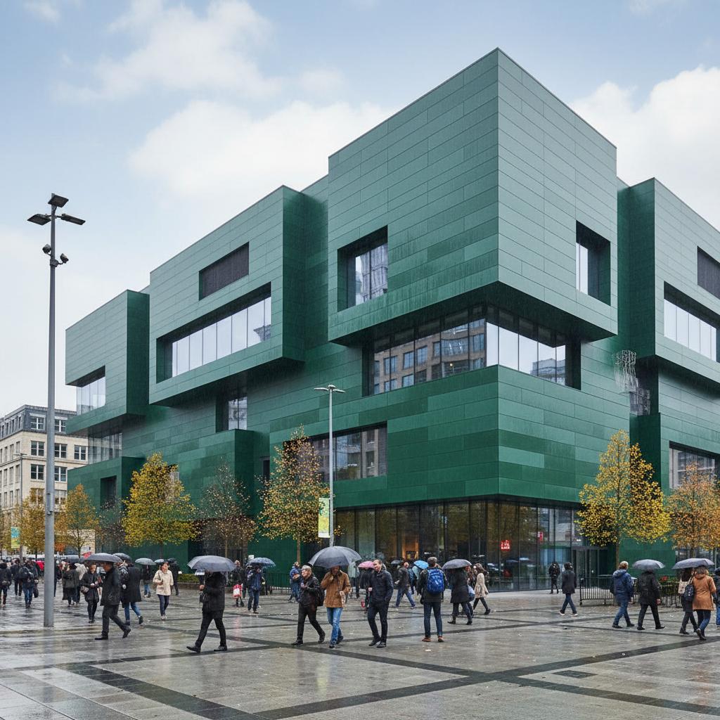 Premium Aluminium Composite Gloss/Matt Sheet - British Green 6005, UV Resistant, Ideal for Exhibition Stands and Signage