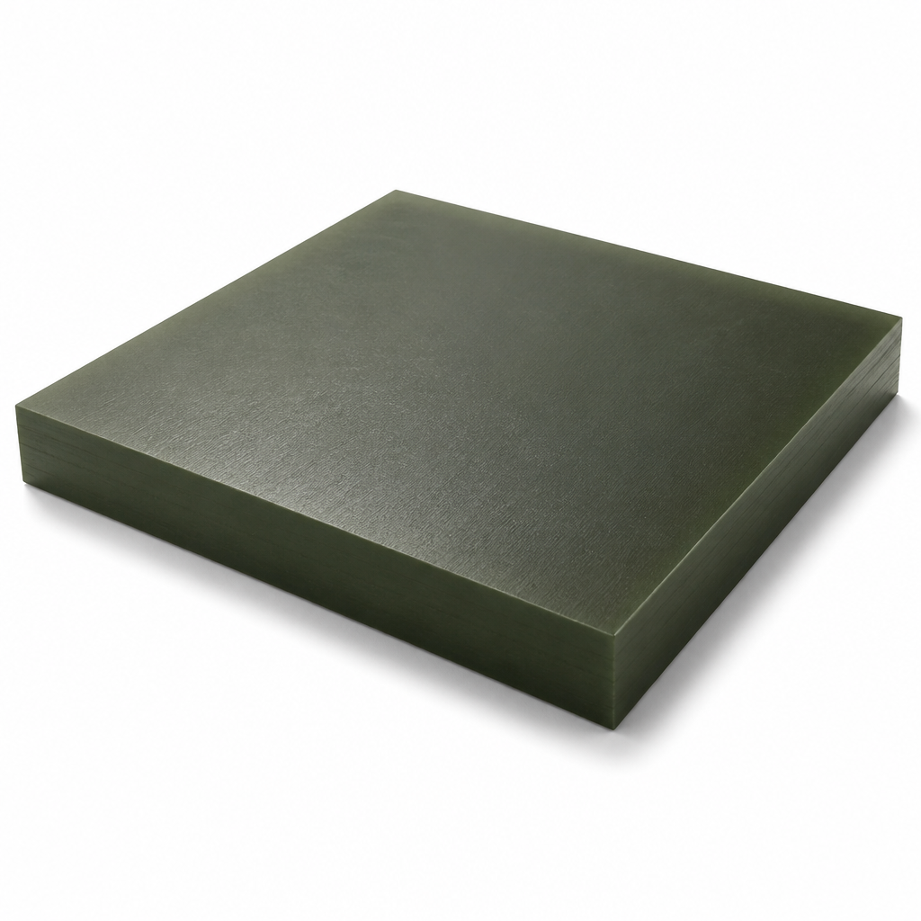 Cast Polyamide 6 Oil-Filled Sheet in Green for Industrial Applications 40mm to 60mm thick