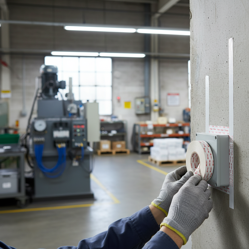 Professional Double-Sided Acrylic Foam Tape for Bonding and Mounting Low Surface Energy Substrates - White, High-Performance, Durable, Impact-Resistant