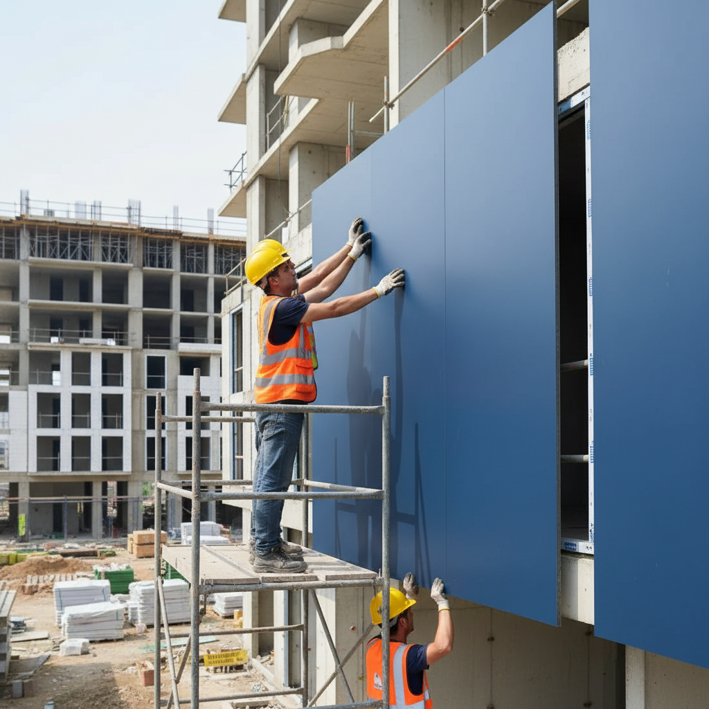 Premium Aluminium Composite Panel Cobalt Blue 5013 - Lightweight, Durable, and Versatile for Signage and Cladding