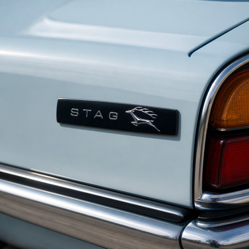 Side Badge – Fits Triumph Stag Mk2 (Left Hand)