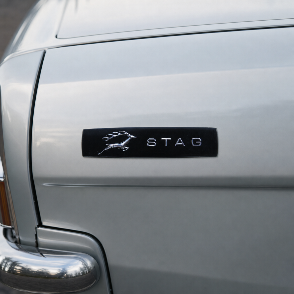 Right Hand Side Badge – Fits Triumph Stag Mk2