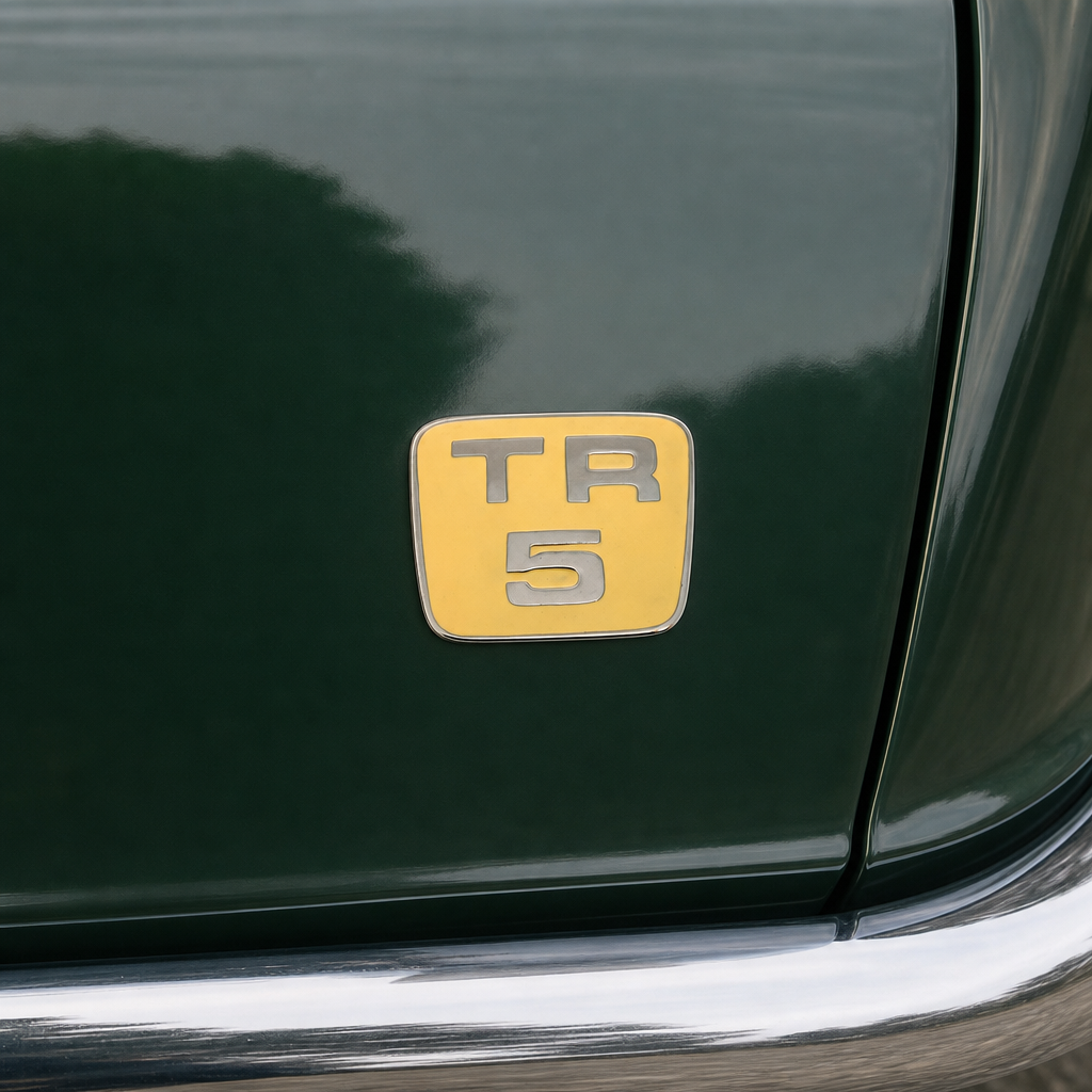 Metal Enamelled Bonnet Badge – Fits Triumph TR5