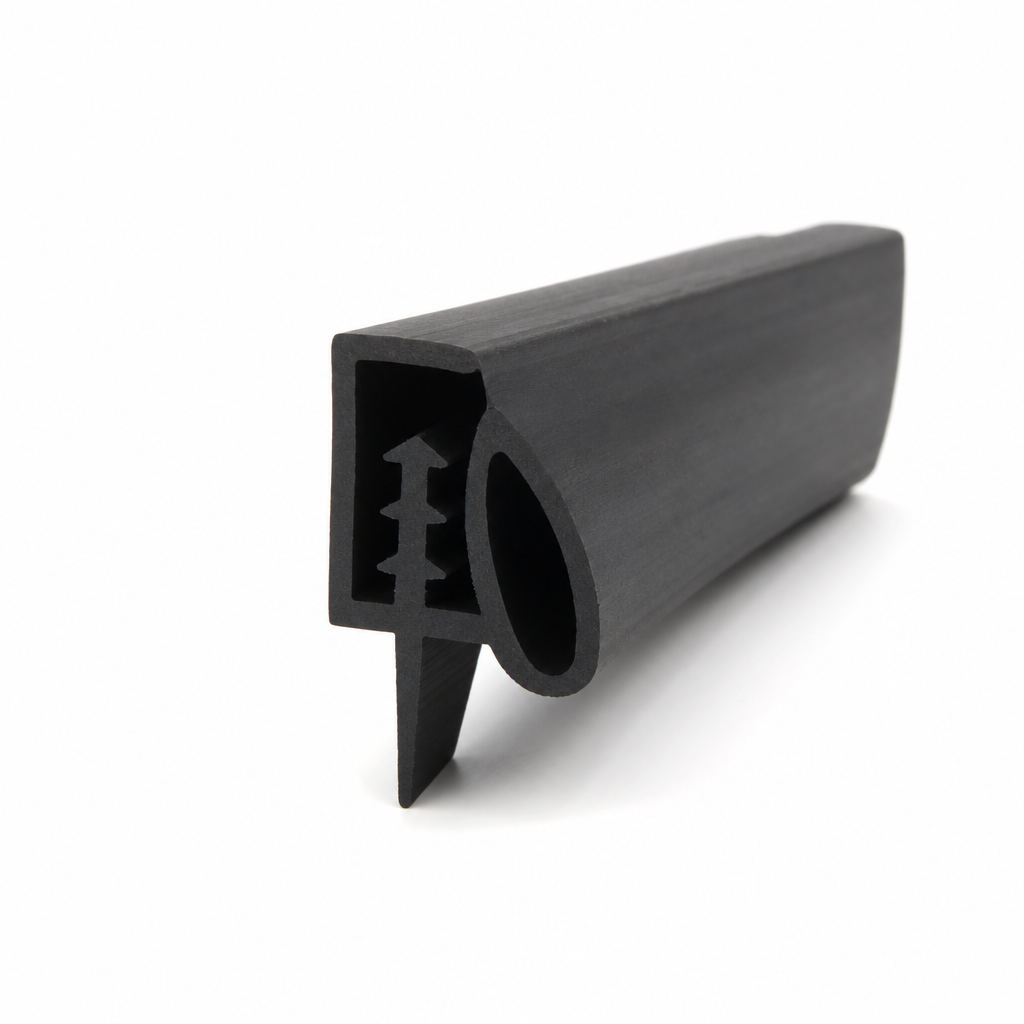 Door Seal – Universal Fit for Caravans (CRS25, EPDM, Black)