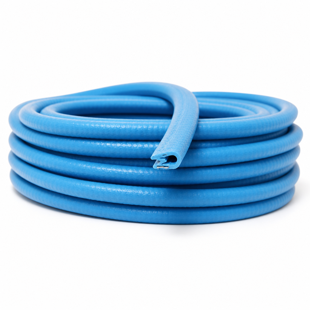 PVC Self Grip Edging Strip – 50m Blue, Fits Various Applications