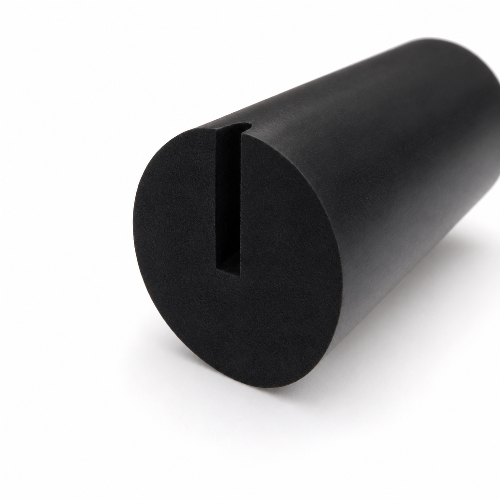 U Channel Round – 1.6mm x 4.5mm (Black EPDM)