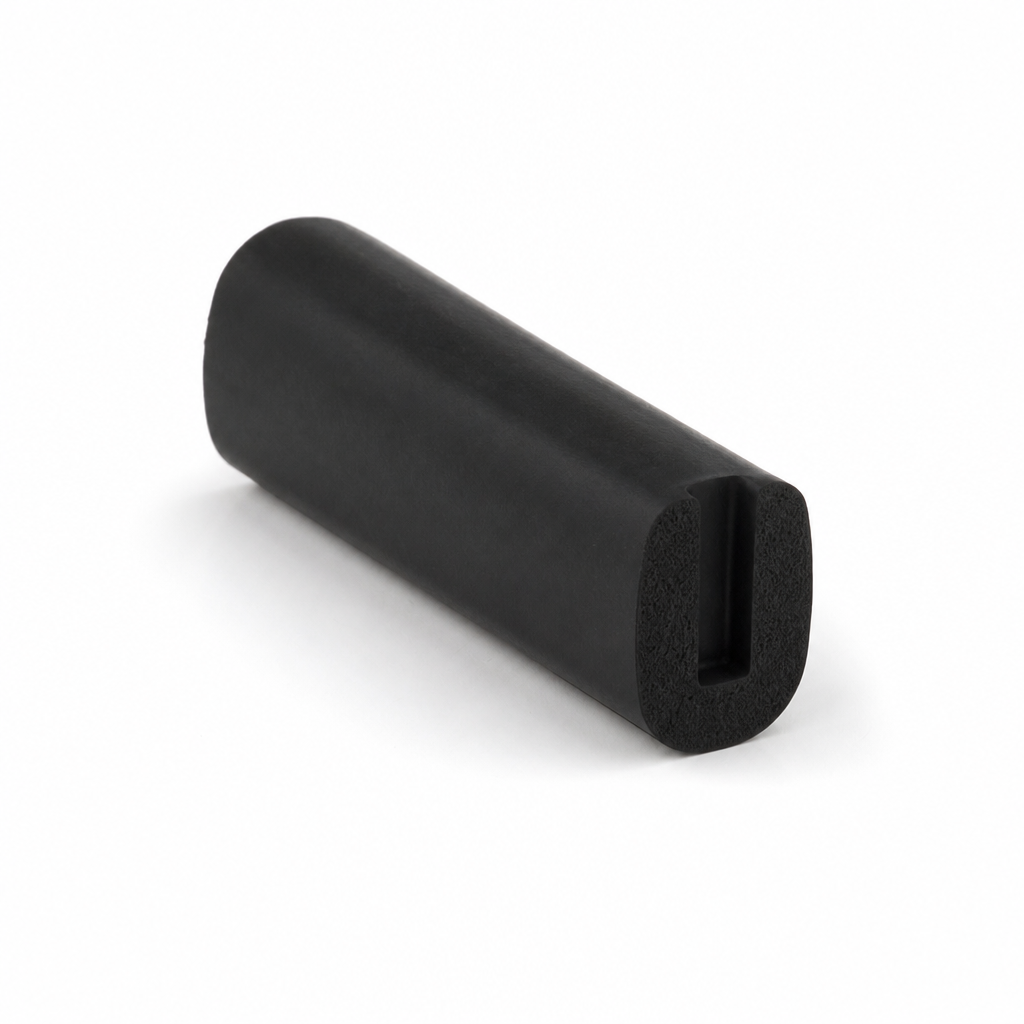 U Channel Profile – Black EPDM, 7mm x 10mm