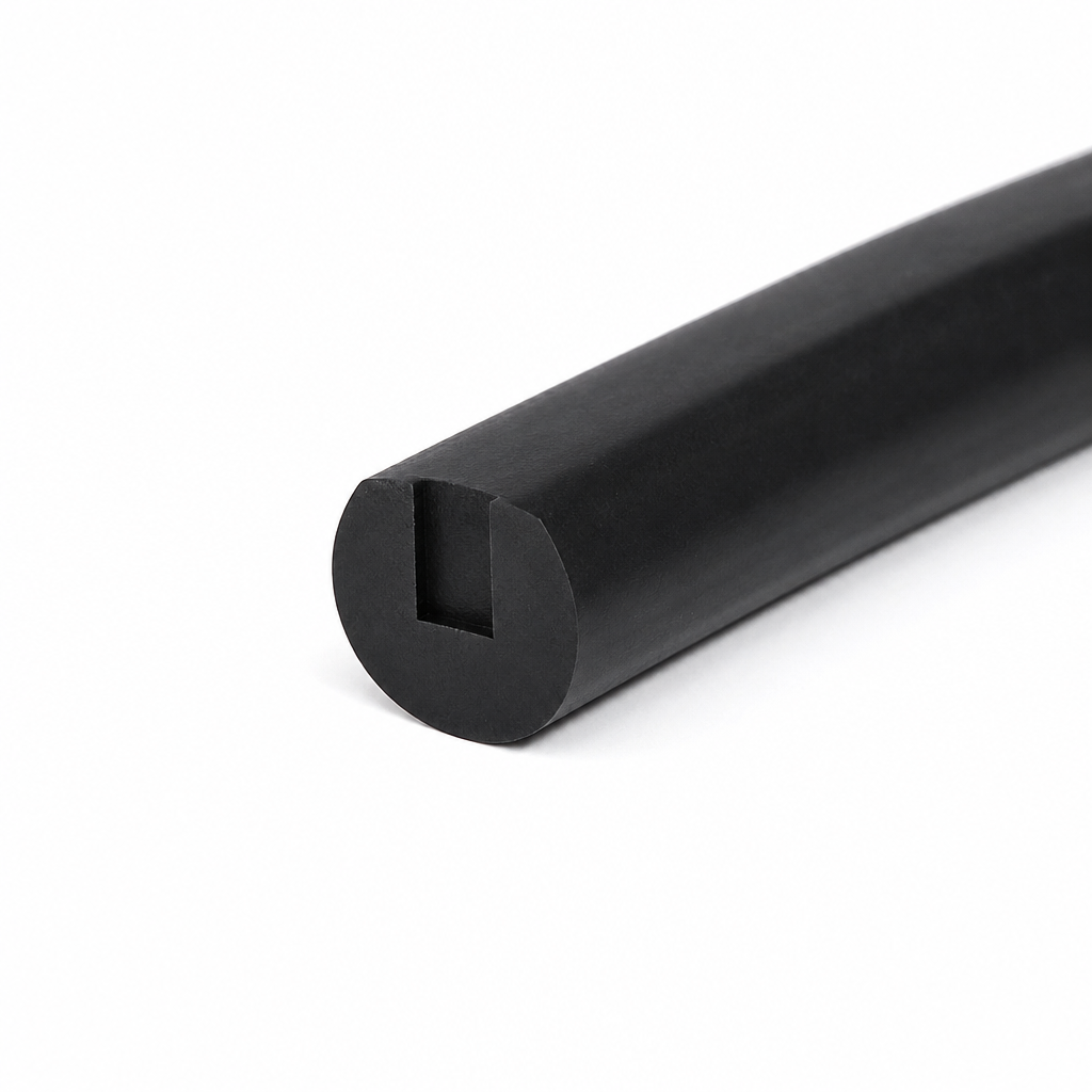 U Channel Edge Trim – Black EPDM (13mm x 11mm)