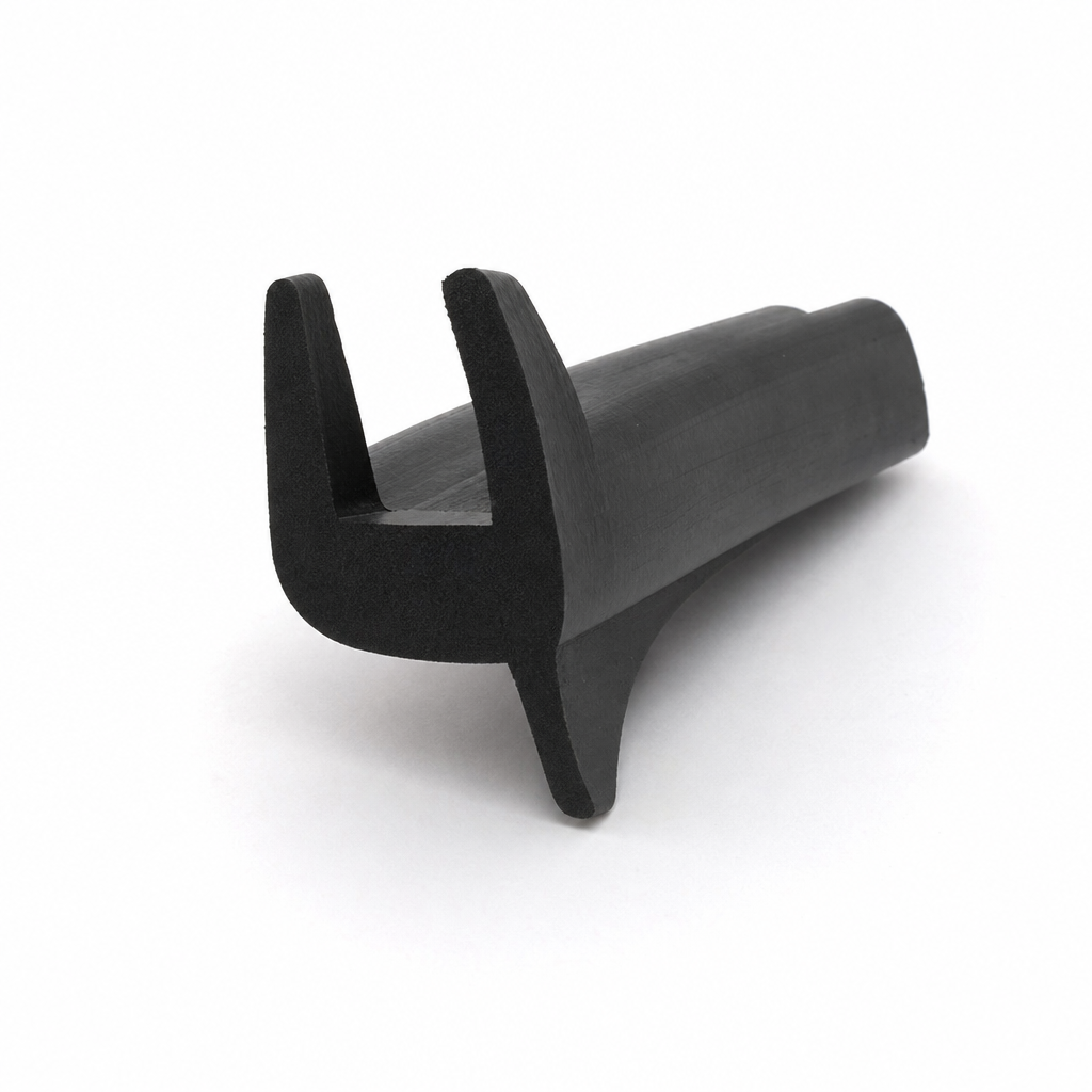 EPDM U Channel – Black Glazing Section (IRS0636EP)