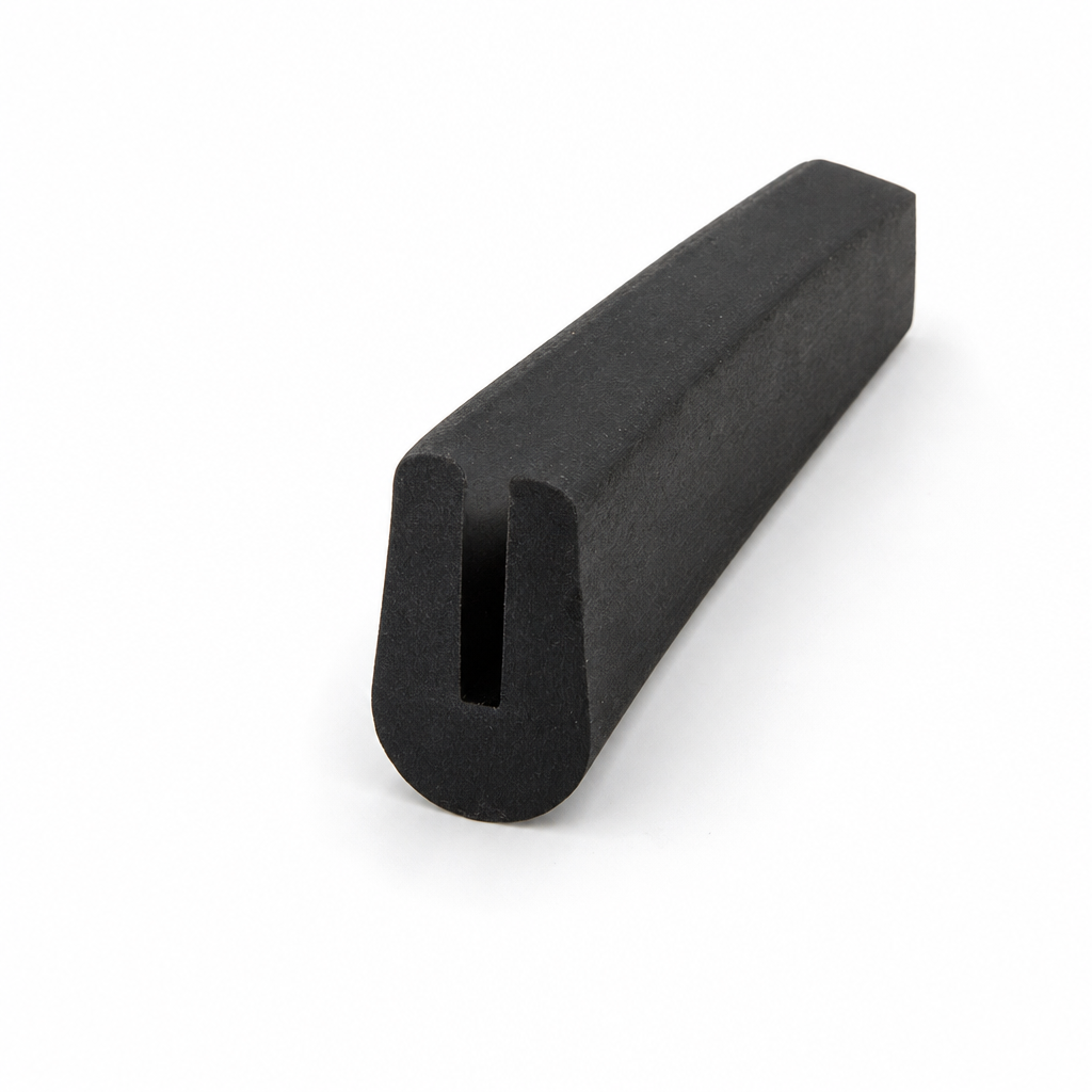 U Channel Trim – Black EPDM (8.75mm Wide x 14mm Deep)