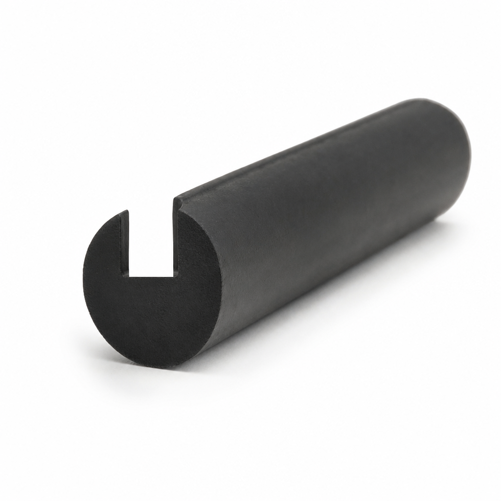 U Channel Edge Trim – Black EPDM 7mm Wide x 6mm High