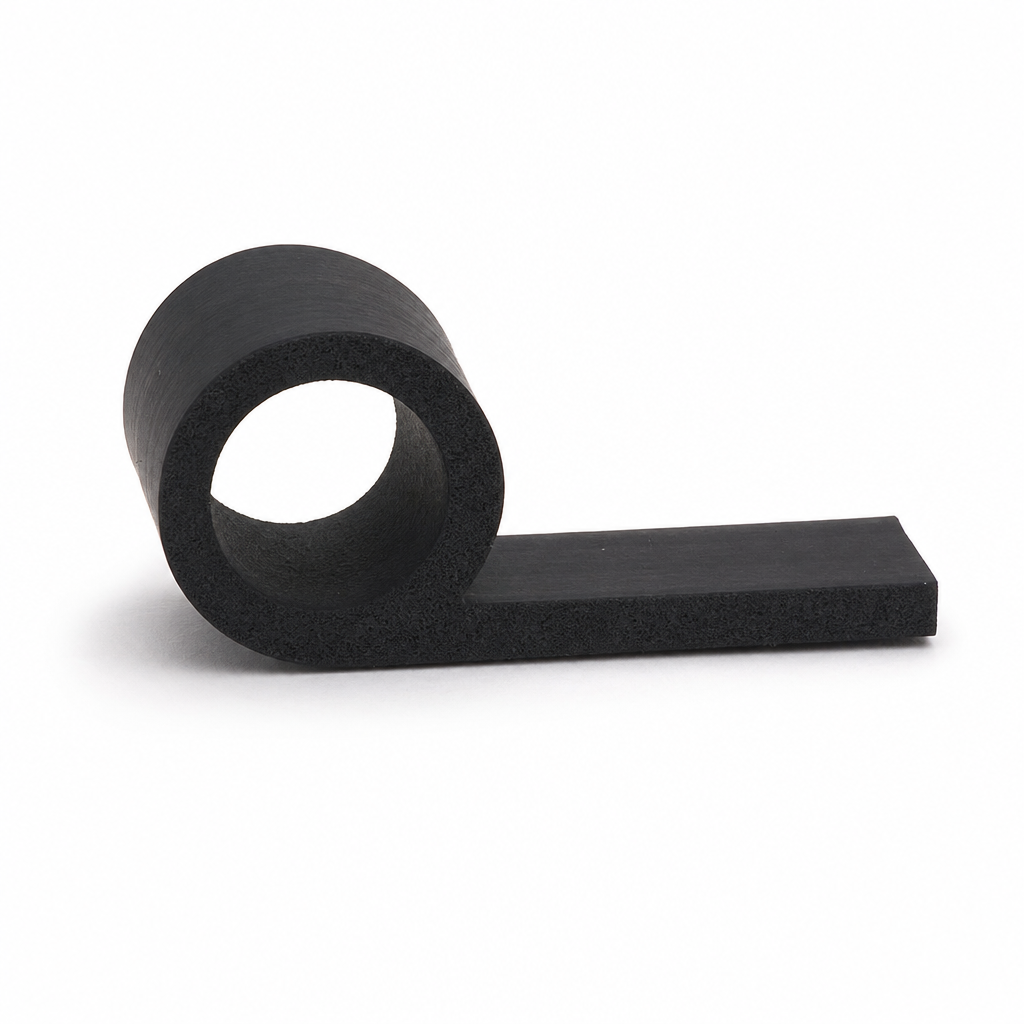 Hollow Piping – 12mm Bead & 15mm Tail (Black EPDM)