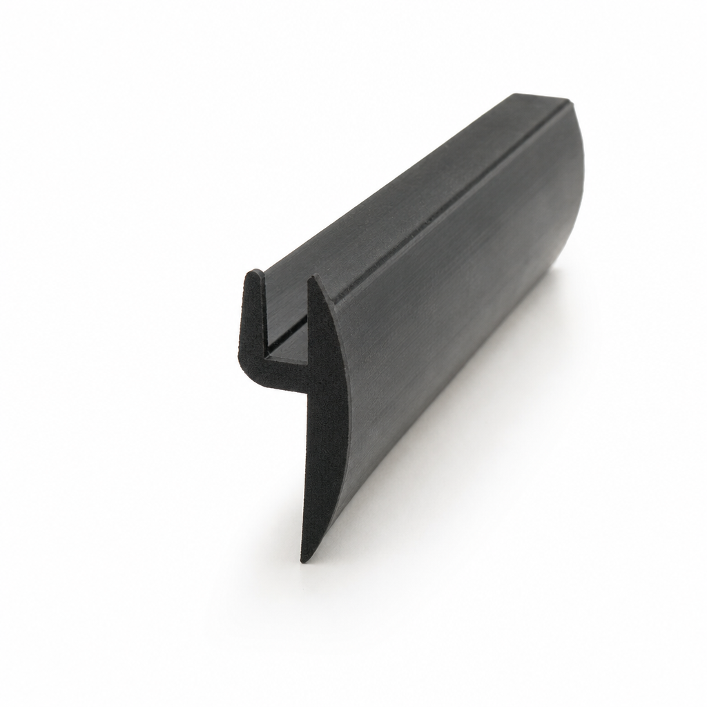 EPDM Channel With Flange – 7mm Wide x 19mm High
