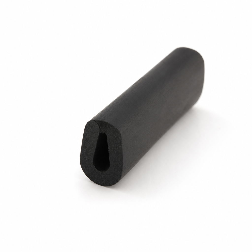 Black EPDM U-Channel 5mm Wide x 9mm High – Fits IRS2008