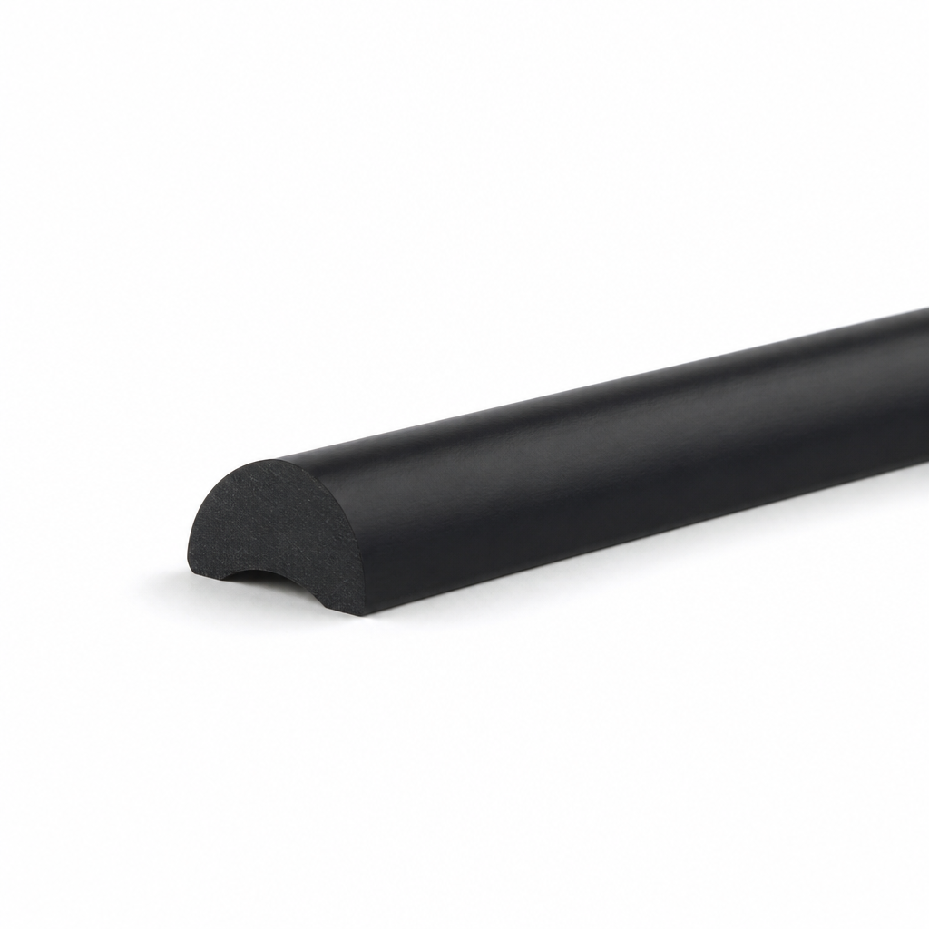 Herzim Strip – 10mm x 3.5mm Black PVC Aesthetic Trim