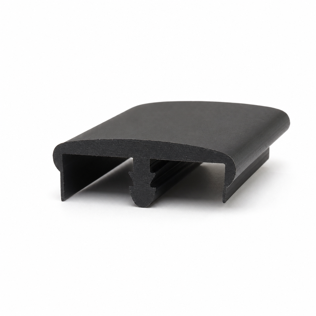 Edge Trim – 18mm Double Lip Black PVC (Fits VW Camper)