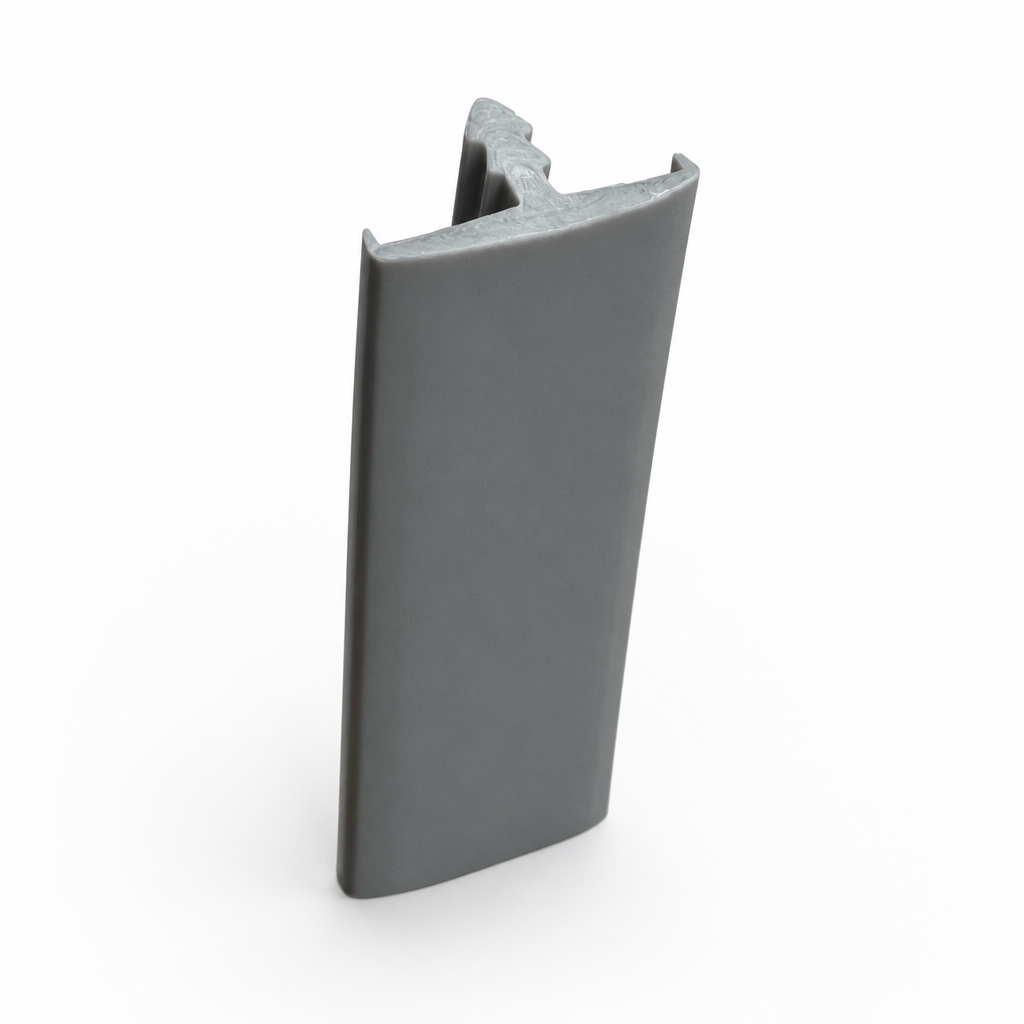 Knock On Edge Trim – 15mm Double Lip (Light Grey)