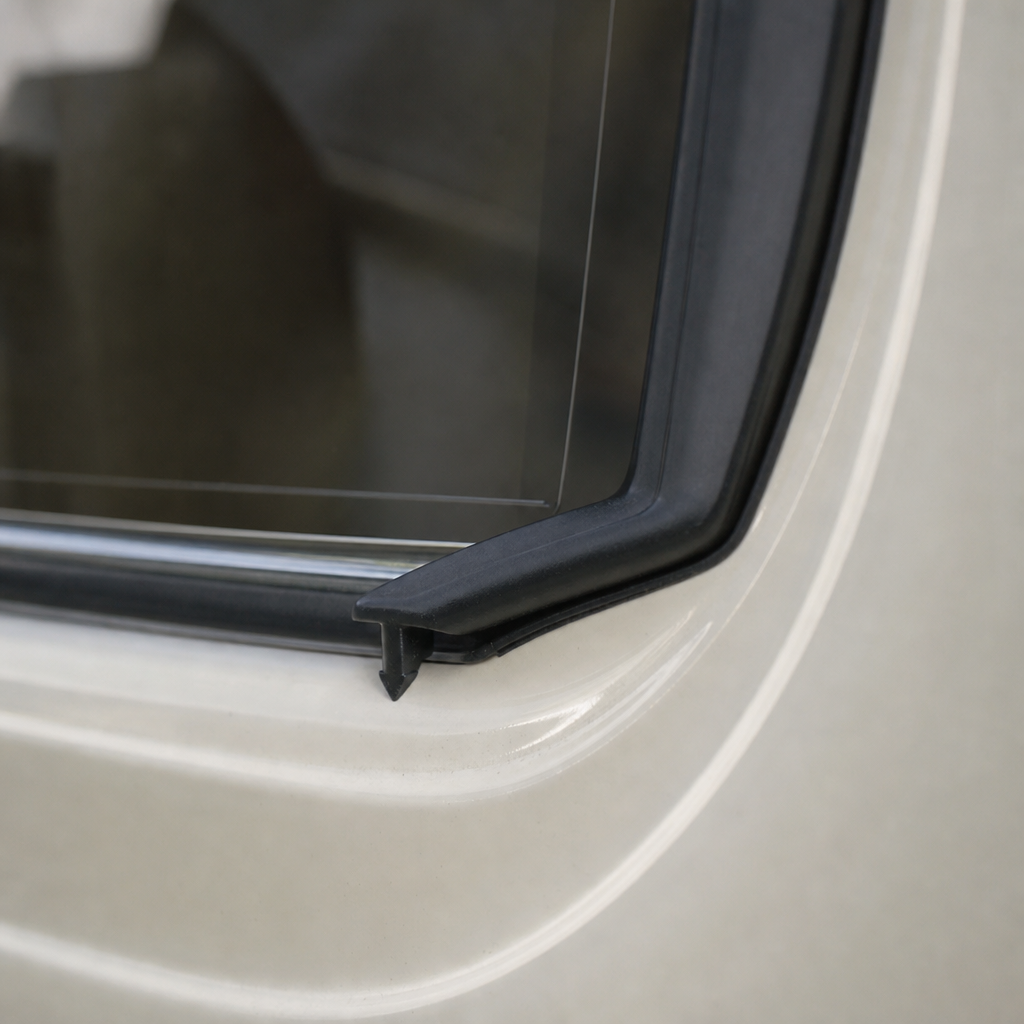 Edge Trim – Black PVC Caravan & Motorhome Door Frame (18.5mm)