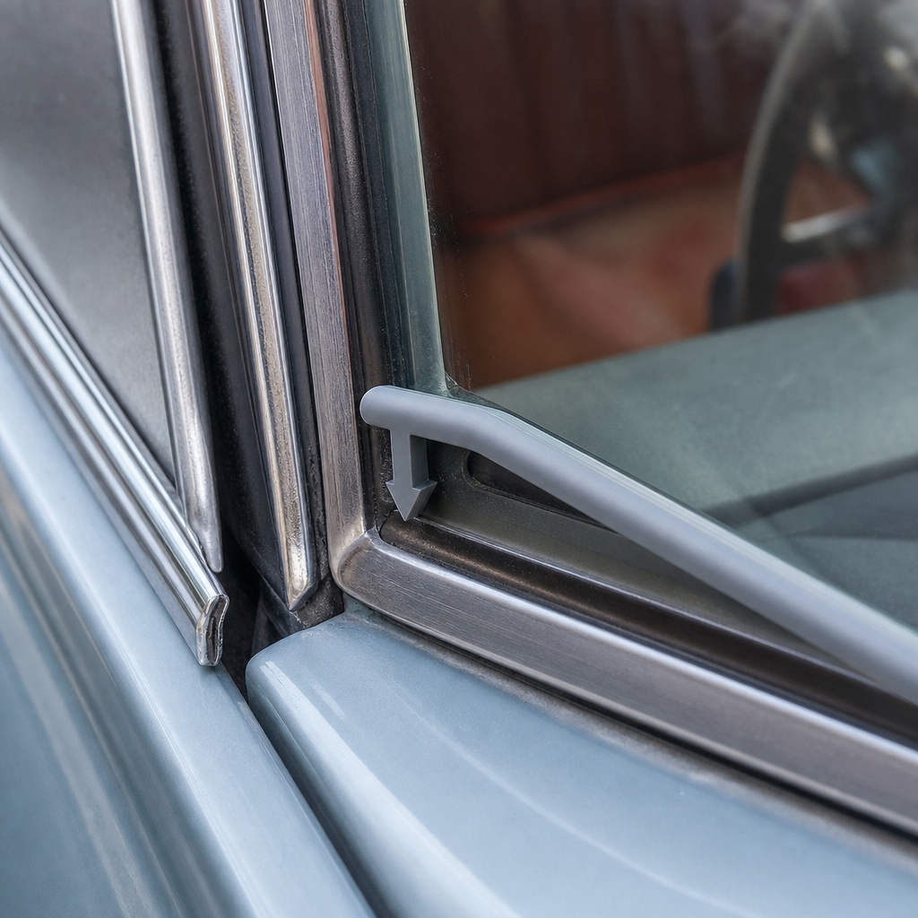 Edge Trim – Grey PVC Caravan & Motorhome Door Frame (18.5mm)