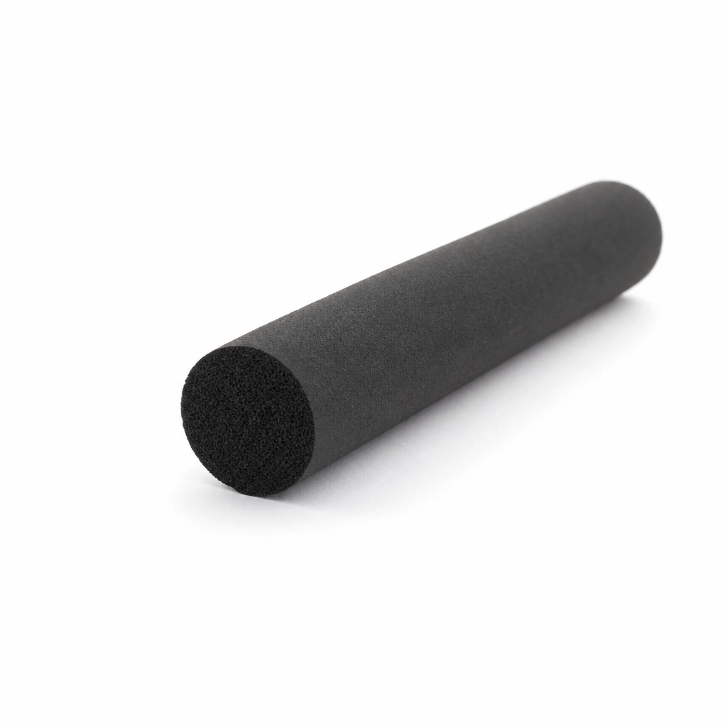 Neoprene Sponge Cord – 8mm Diameter, Black