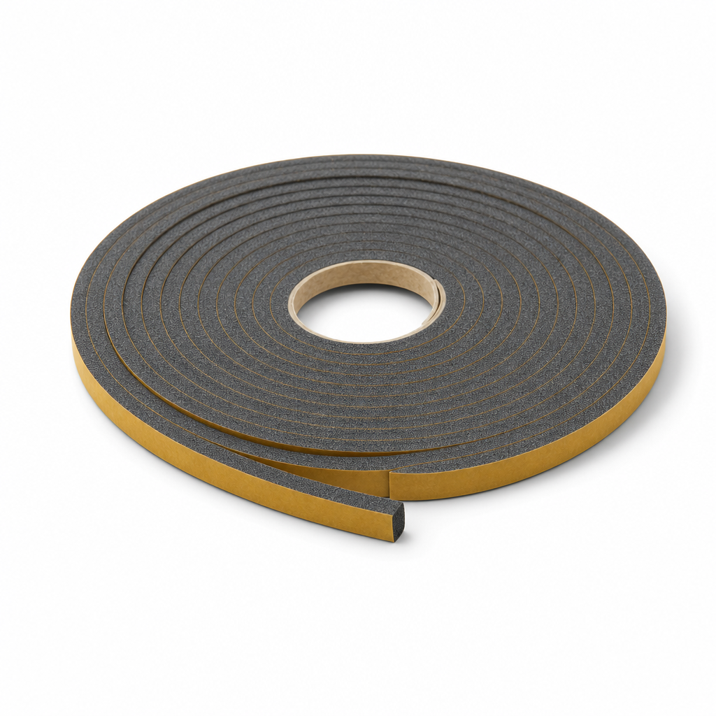 Self-Adhesive Backed Polyethylene Strip 10mm x 6mm – 10m Coil