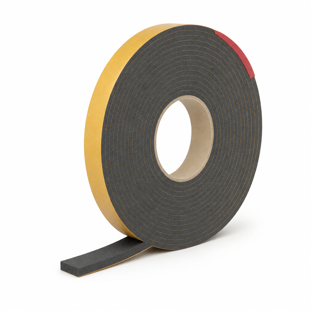 Self-Adhesive Backed Polyethylene Strip 25mm x 4mm – 10m Coil