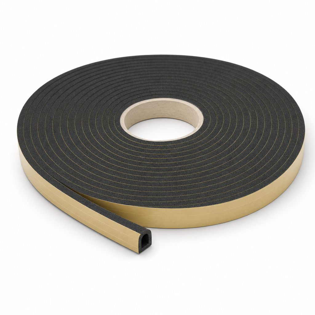 Self-Adhesive Backed Polyethylene Strip 25mm x 6mm – 10m Coil