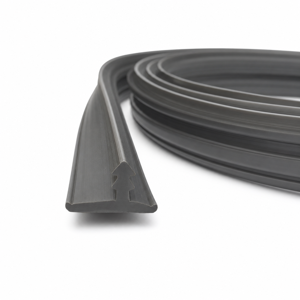 Knock On Edge Trim – 15mm Black PVC Suitable For VW Camper