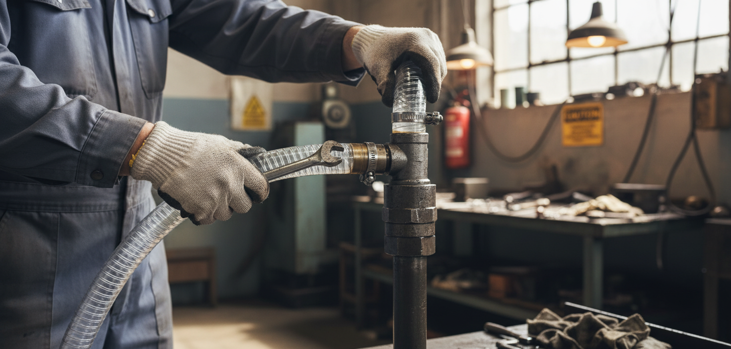 Premium PVC Hose with Steel Spiral Reinforcement for Liquids and Air Delivery - Flexible, Crush Resistant, FDA Approved