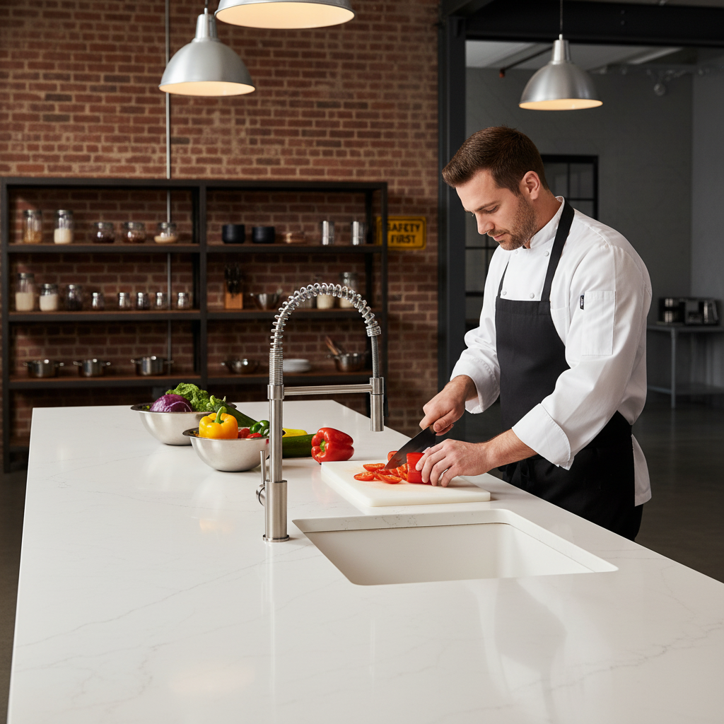 Premium Solid Surface Material in Venaro White - Durable, Hygienic and Versatile for Interior and Exterior Applications