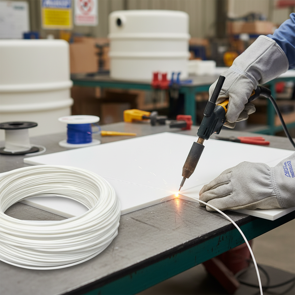 Premium High-Performance HDPE Welding Rod White for Plastic Repair and Fabrication