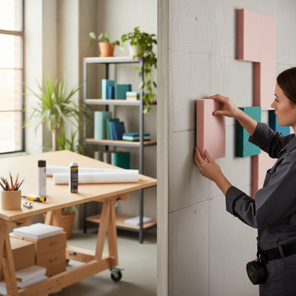 Premium PET Felt Acoustic Panel in Pink Sorbet - Eco-Friendly, Fire Retardant, and High-Performance Sound Absorption