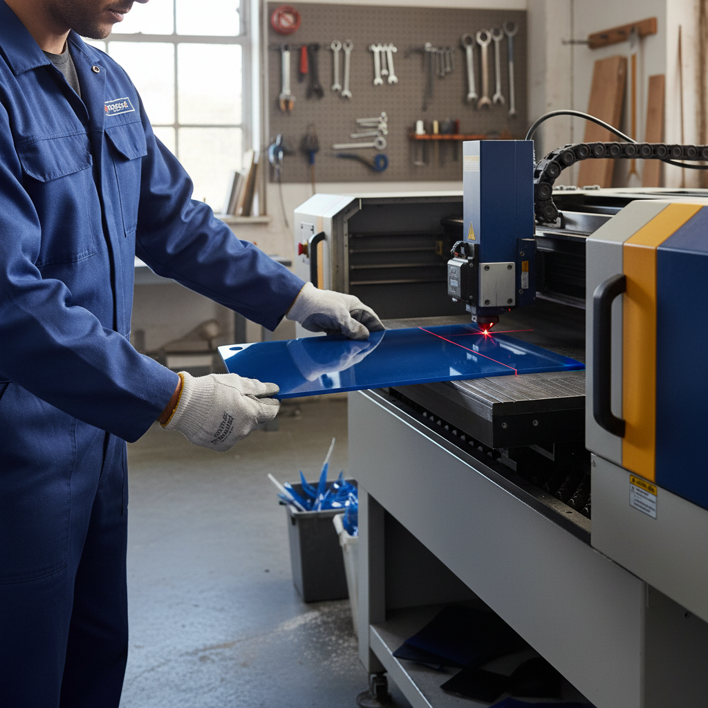 Premium Blue Acrylic Sheet - Durable, High-Performance Material for Interior Design and Signage Applications