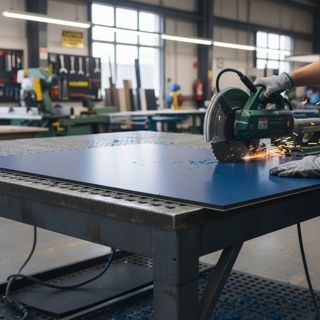 Premium Aluminium Composite Panel Blue 5002 - 0.3mm Skin with High Gloss Finish for Signage and Display Applications